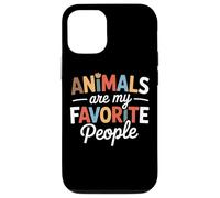 Animals Are My Favorite People Shelter Volunteer Pet Lover Case for iPhone 12/12 Pro