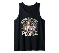 Animals are My Kind of People Cats Dogs Tank Top