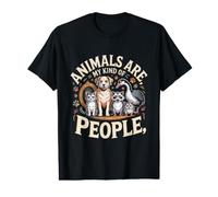 Animals are My Kind of People Cats Dogs Value Graphic T-Shirt
