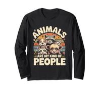 Animals are My Kind of People Pet Lovers Long Sleeve T-Shirt