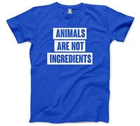 Animals are Not Ingredients Men's Unisex T-Shirt - Blue X-Large