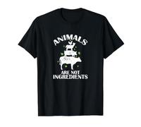 Animals are Not Ingredients Value Graphic T-Shirt, Men, Black, L