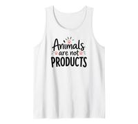 Animals are not Products, Animal Rights and Vegan Lifestyle Tank Top