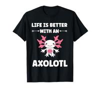 Animals axolotl funny simple life is better with a axolotl T-Shirt