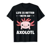 Animals axolotl funny simple life is better with a axolotl T-Shirt
