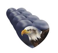 Animals Bald Eagle Car Air Fresheners Cards Set of 4 Pieces Personalized Car Fresheners Gifts for Men Women Auto Aromatherapy Tablets Hanging Scented Cards for Wardrobe Bathroom