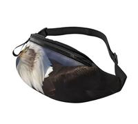 Animals Bald Eagle Fanny Pack for Men Women, Fashion Festival Fanny Pack, Travel Sport Walking Waist Bag