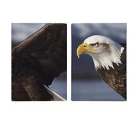 Animals Bald Eagle Leather Passport Holder Handmade Passport Cover with Card And Ticket Slot Easy Access Passport Case Passport Wallet Passport Holder for Women And Men, style, 20.3x13.8cm