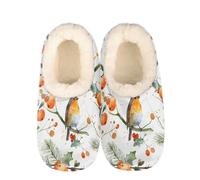 Animals Birds Berry Slippers for Women Slipper Socks Soft House Slippers Shoes for Bedroom Indoor, Winter Cozy Christmas Gifts