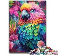 Animals Birds Parrots 1000 Piece Jigsaw Puzzles for Adults & Teens,Family Game Stress Reliever Difficult Challenge Secret Santa Gifts (38x52cm)