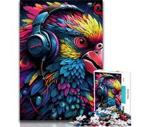 Animals Birds Parrots 1000 Piece Jigsaw Puzzles for Teenagers,Stress Reliever Staycation Kill Time with Matching Poster And Trivia Sheet 38x26cm