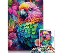 Animals Birds Parrots Jigsaw Puzzles for Adults 1000 Piece,Help The Brain Exercise Addictive Toys to Cultivate Patience Suitable for Couples 50x75cm