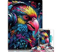 Animals Birds Parrots Jigsaw Puzzles for Teenagers,Help The Brain Exercise Addictive Toys to Cultivate Patience Suitable for Couples (38x26cm)