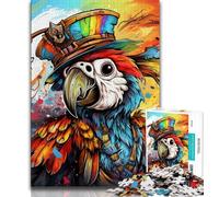 Animals Birds Parrots JigsawPuzzle 1000 Pieces for Adults,Toys Educational Games Stress Relieving Suitable for Desktop Decoration (38x26cm)