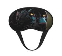 Animals Black Sleep Mask for Women Men Soft Travel Eye Mask with Adjustable Straps Sleeping Eye Shade Cover for Travel Yoga Nap Sleeping