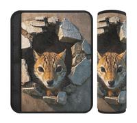 Animals Broken Stone Walls seat Belt Padding Shoulder Strap,Stop seat Belt Cutting into Neck,seat Belt Covers for Women for SUV Backpack Bag Protector para cinturón de carro 2 Pack