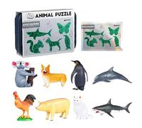 Animals Building Blocks - 3D Realistic Models DIY Game | Assembly Puzzle Realistic Building Model | For Learning Activities Boy Girl Birthday Easter Travel Party Prizes Prices Kindergarten