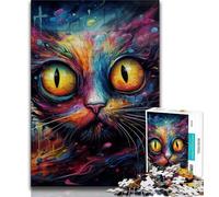 Animals Cats 1000 Piece Jigsaw Puzzle for Adults And Teenagers,Pattern Assembly Fun at Home Activities,Birthday Present,Travel Gifts (38x26cm)