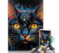 Animals Cats Jigsaw Puzzles for Teenagers 1000 Piece Puzzle,Learning Educational Toy for Is Ideal As A Gift for The Whole Family (75x50cm)
