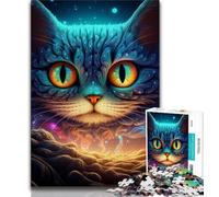 Animals Cats Puzzles for Adults Teens 1000 Pieces,Help The Brain Exercise Addictive Toys to Cultivate Patience Great Gift 50x75cm
