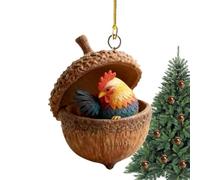 Animals Christmas Tree Acrylic Pendant,Acorn Acrylic 2D Cute Decorations | Christmas Ornaments Decor,for Winter Holiday Birthday Party Thanksgiving Home Room Dormitory Apartment Indoor Vacation