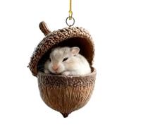 Animals Christmas Tree Acrylic Pendant,Cute 2D Acrylic Acorn Party Supplies | Christmas Tree Decorations | for Indoor Home Room Dormitory Apartment Office Winter Holiday Birthday Party