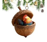 Animals Christmas Tree Acrylic Pendant - Cute Acrylic 2D Acorn Holiday Supplies | Christmas Ornaments Decor,for Winter Holiday Birthday Party Thanksgiving Home Room Dormitory Apartment Indoor Vacation