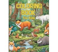 Animals coloring book for kids: 50 informative and fun coloring pages for children containing the names and characteristics of various animals such as giraffes, elephants, parrots, and more!
