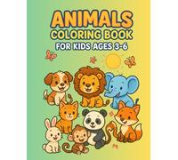 Animals Coloring Book for Kids Ages 3-6: Adorable Grayscale Animal Illustrations to Spark Creativity and Fun