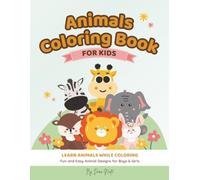 Animals Coloring Book: Learn Animals While Coloring