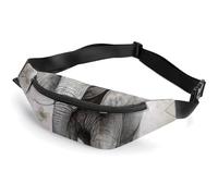 Animals Cute Elephant Fanny Packs with Zipper, Personalized Waist Bags with Multiple Pockets, Adjustable Sling Bag for Travel, Waterproof Belt Bag, Crossbody Bags for Unisex