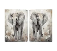 Animals Cute Elephant Passport Holder Fashion Passport Cover Passport Protector Travel Document Organizer ID Card Protector Exquisite Passport Wallet Cover Credit Card Holder