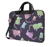 Animals-Cute Mouse Print Ultra-Thin Portable Laptop Bag Shoulder Bags For Women Men Weekend Travel Casual