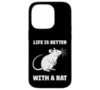 Animals Cute Mouse rodent Rat life is better with a Rat Case for iPhone 14 Pro
