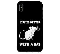 Animals Cute Mouse rodent Rat life is better with a Rat Case for iPhone XS Max