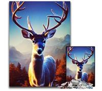 Animals Deer JigsawPuzzle 1000 Pieces for Adults Paper Puzzles Perfect for Christmas Halloween Easter New Year 1000 PCS(38x26cm)