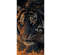 Animals Diamond Art Kits Adults, DIY 5D Large Diamond Painting Tiger Full Square Drill Crystal Art Kits 39.4x78.7 Inch, Embroidery Cross Stitch Canvas Painting by Numbers for Home Wall Decor (SQ822)