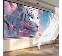 Animals Diamond Painting Tiger Large Diamond Art for Adults 160x80cm, DIY Craft Kits for Beginners Crystal Embroidery Canvas Mosaic Paintings for Home Wall Room Decor, Hobbies for Women Gifts qL102