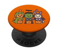 Animals Dressed as Monsters - Cute Halloween Design PopSockets Adhesive PopGrip