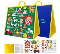 Animals Felt Board Story Sets, Double Side Flannel Felt Board for Toddlers, Interactive Teaching Story with Handle for Preschool Toddlers, Sets, for