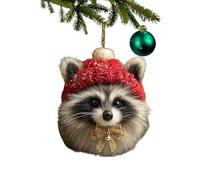 Animals for Christmas | 2D Acrylic Hanging for Crafts | Christmas Animals Rustic Style Natural - for Home Bedroom Wall Indoor Outdoor Party Festival Holiday