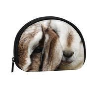 Animals Goat Portable Mini Change Storage Bag, Stylish and Compact Coin Purse, Suitable for Daily Carrying