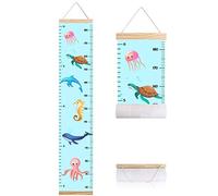 Animals Growth Chart for Kids, Baby Height Chart, Canvas Height Measuring Rulers for Boys Girls (Animals 3)