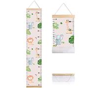 Animals Growth Chart for Kids, Baby Height Chart, Canvas Height Measuring Rulers for Boys Girls (Animals 2)