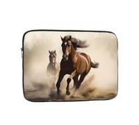 Animals Horse Running Laptop Sleeve for Women Men, 12 Inch Waterproof Laptop Bag Lightweight Notebook Computer Cover Bag