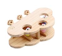 Animals Hunt Toy - 28x21cm Wooden Mole Whack | Cat Scratching Mole Whack Toy | Game Cat Scratcher Board | Small Medium And Large Cats Indoor Outdoor Use For Backyard, Bedroom Fun Claw Grinding