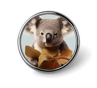 Animals in Leaves Button Pin,Design Your Own Personalized Pin Back Button Badges Exquisite Round Badge Travel Brooch Metal Decorative Pins for Hat Clothes Backpack