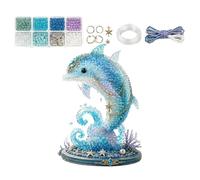 Animals in Pearls - Realistic 3D Craft Decoration on the Theme, Bead Key Ring Kit for School Activities, DIY Projects, Beginners, Enthusiasts, Festive Ornaments, Festive