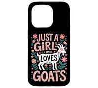 Animals Just A Girl Who Loves Goats Goat Enthusiast Case for iPhone 15 Pro
