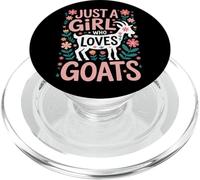 Animals Just A Girl Who Loves Goats Goat Enthusiast PopSockets PopGrip for MagSafe
